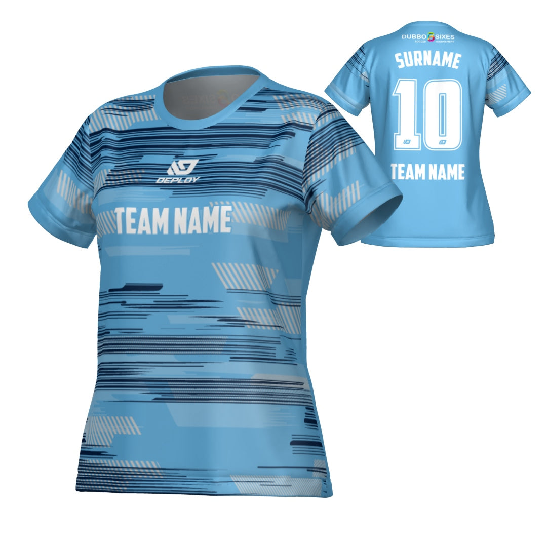 DUBBO 6s SUMMER - LADIES GLITCH SKY BLUE