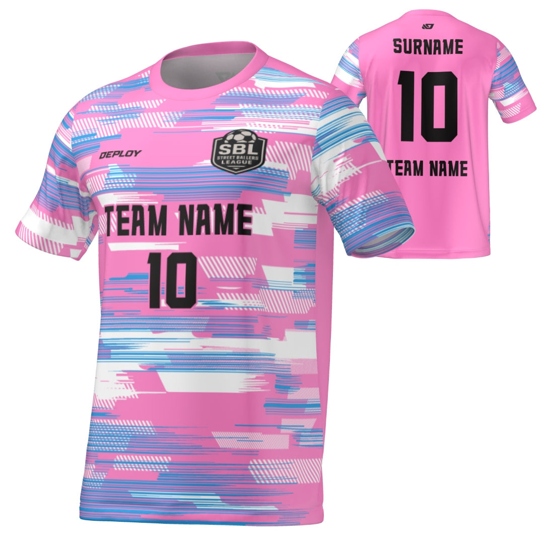 Street Ballers League - Flight Jersey Glitch - Pink