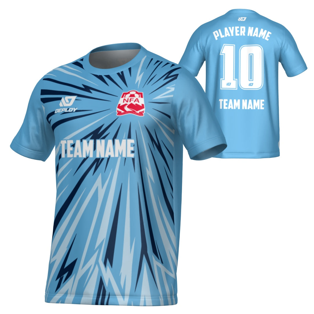 NEPEAN FA SUMMER - BURST - SKY BLUE