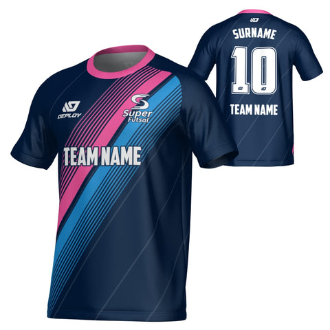 SUPER FUTSAL - VELOCITY - NAVY & PINK