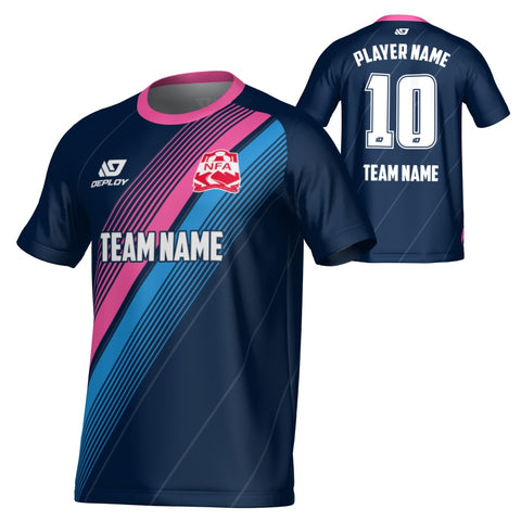 NEPEAN FA SUMMER - VELOCITY - NAVY & PINK