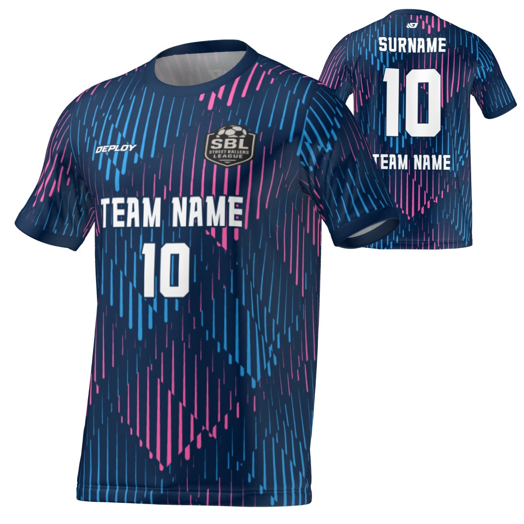 Street Ballers League - Flight Jersey Faded - Navy/Pink