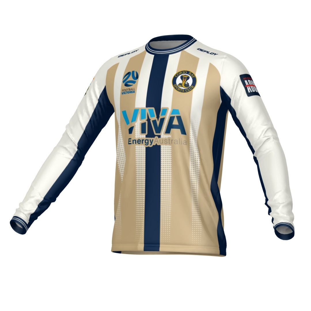 Corio Bay Sports Club - SENIOR AWAY JERSEY LONG SLEEVE