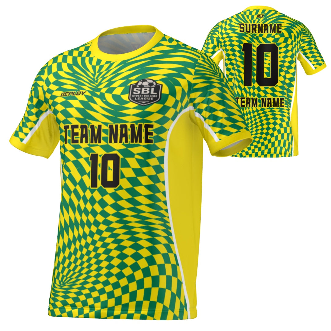 Street Ballers League - Flight Jersey Warped- Yellow