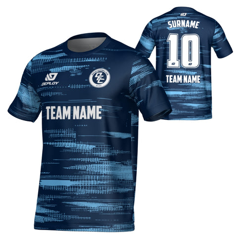 Distort Jersey - Navy & Sky Blue