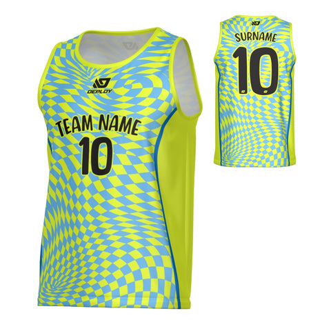 Vortex Sports Singlet - Neon Yellow