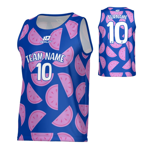 Watermelon Sports Singlet - Royal Blue