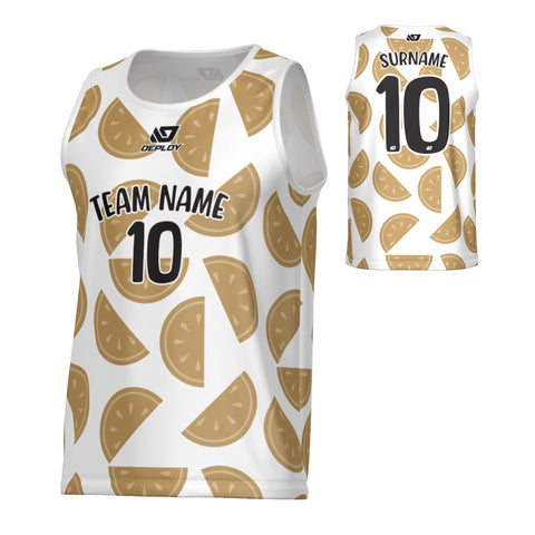 Watermelon Sports Singlet - White