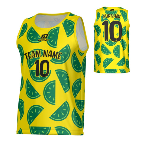 Watermelon Sports Singlet - Yellow