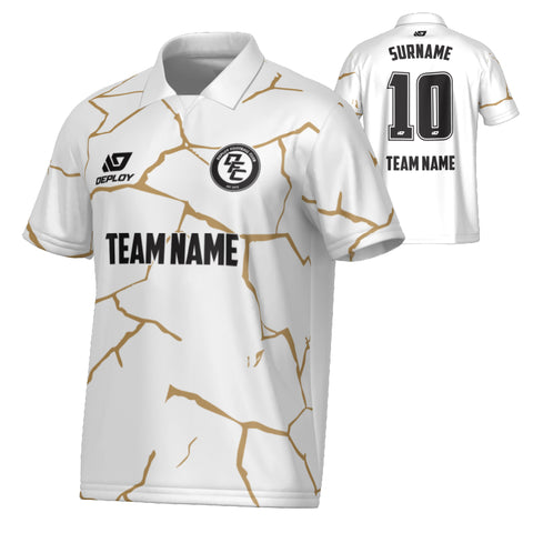 Cracks Collared Jersey - White