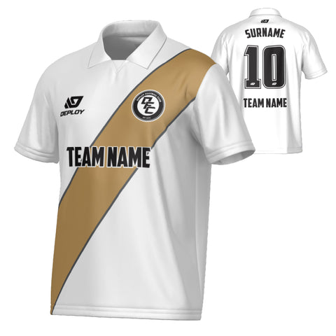 Sash Collared Jersey - White