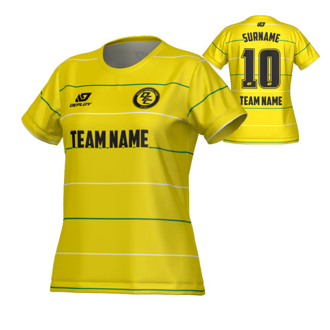 Grid Womens Jersey - Yellow