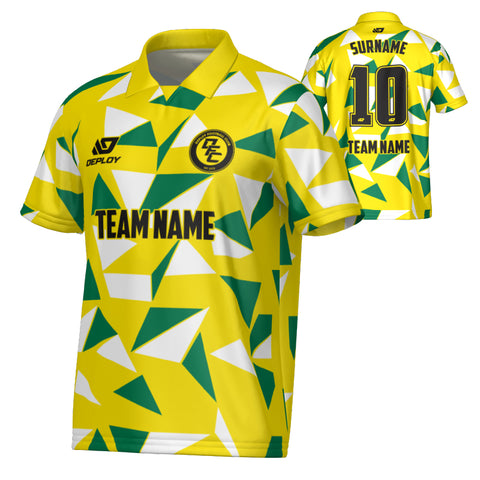 Shards Collared Jersey - Yellow