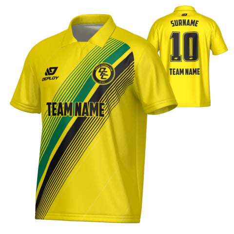 Velocity Collared Jersey - Yellow