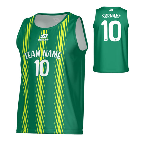 Zig Zag Sports Singlet - Green