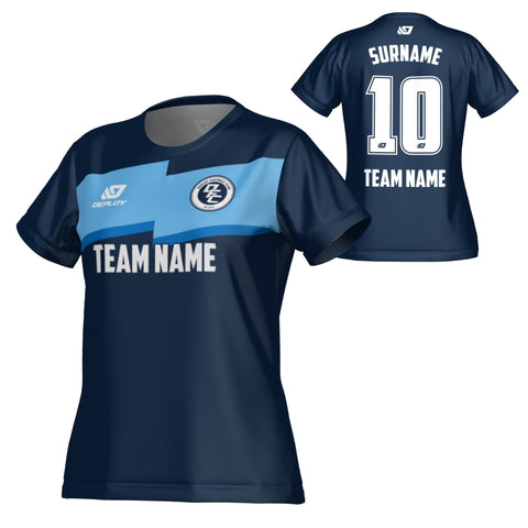 Zag Womens Jersey - Navy & Sky Blue