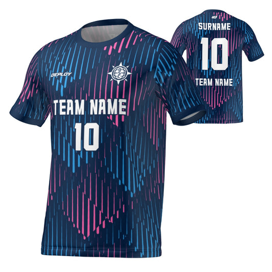 Flight Jersey Faded - Navy & Pink