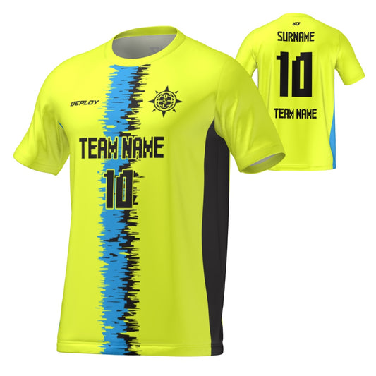 Flight Jersey Static - Neon Yellow - Deploy Football - Australia's Best Footballs & Soccer Balls