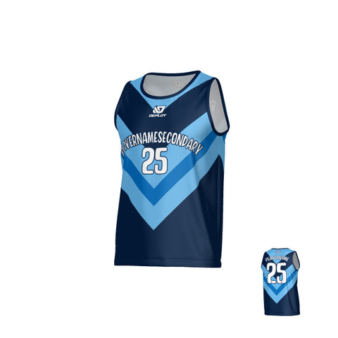 Chevron Sports Singlet - Navy