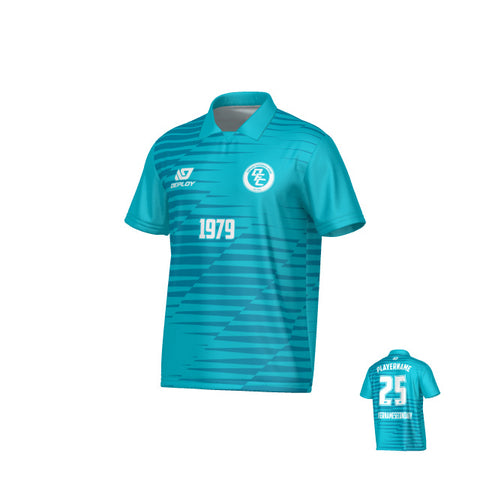 Static Collared Jersey - Teal