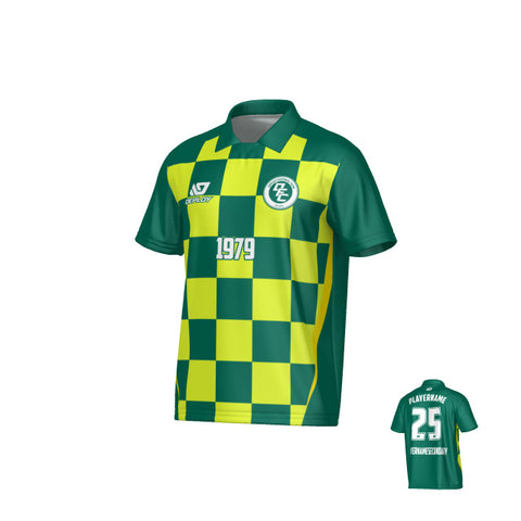 Checkers Collared Jersey - Green