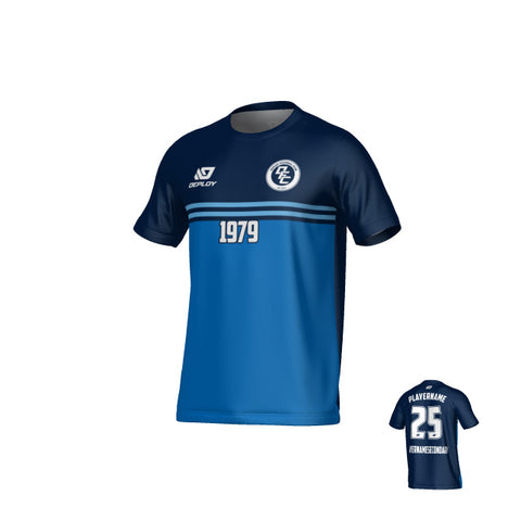 Summit Jersey - Navy & Sky Blue