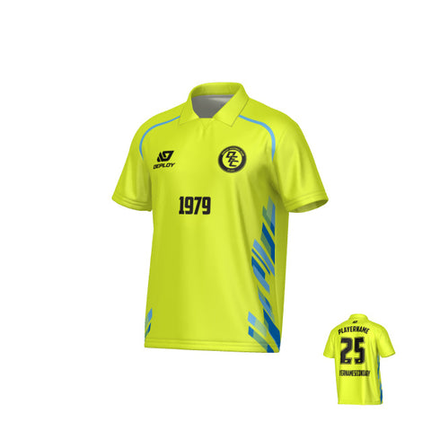 Turbo Collared Jersey - Neon Yellow