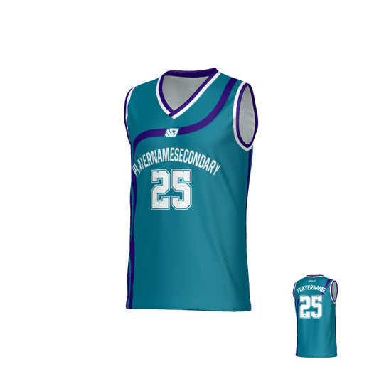 Halo Basketball Jersey - Teal & Purple