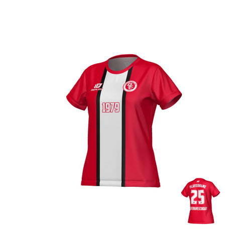 Stripe Womens Jersey - Red