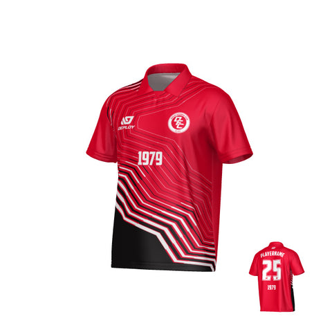 Circuit Collared Jersey - Red