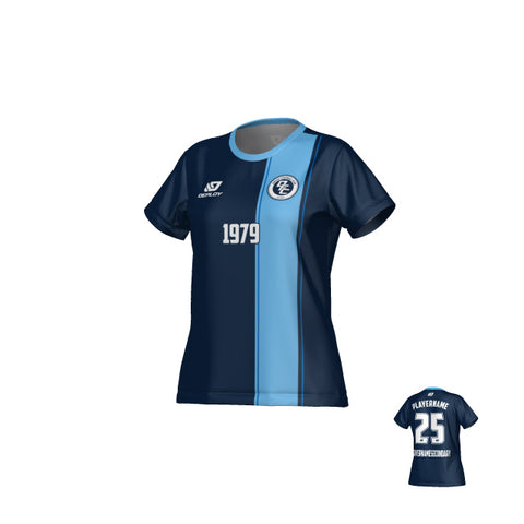 Edge Womens Jersey - Navy & Sky Blue