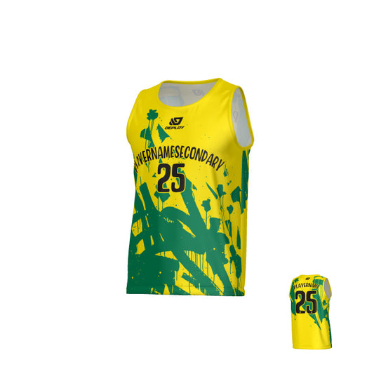 Paint Sports Singlet - Yellow