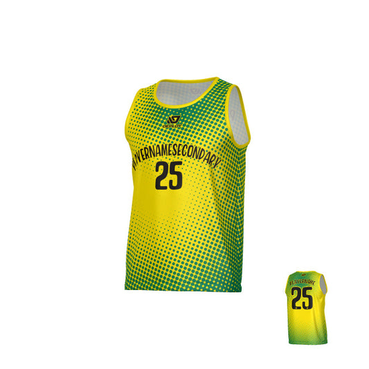 Dots Sports Singlet - Yellow