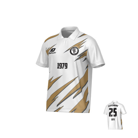 Sharp Collared Jersey - White