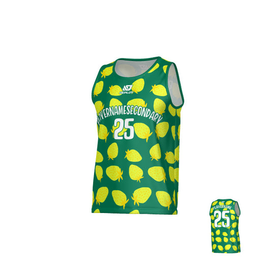 Strawberry Sports Singlet - Green