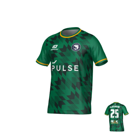 SUTHERLAND SHARKS SUMMER - LEAVES - GREEN & BLACK