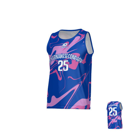 Marble Sports Singlet - Royal Blue