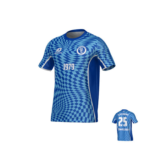 Vortex Jersey - Royal Blue & Sky Blue