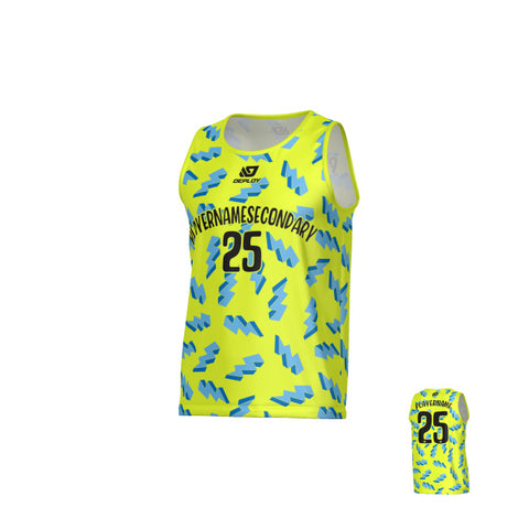 Lightning Sports Singlet - Neon Yellow