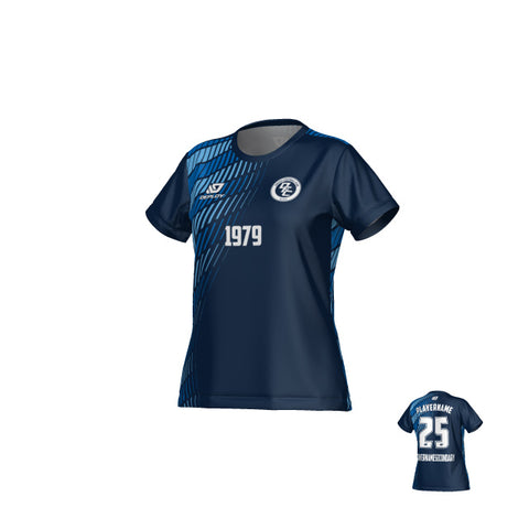 Spray Womens Jersey - Navy & Sky Blue