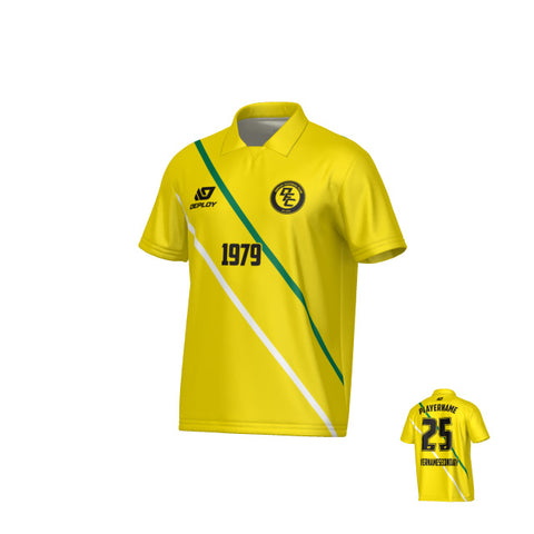 Tracks Collared Jersey - Yellow