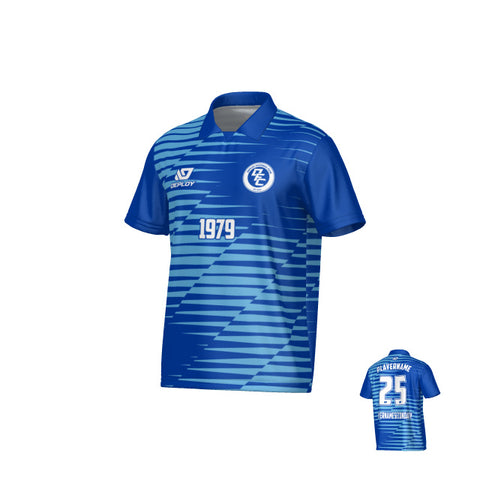 Static Collared Jersey - Royal Blue & Sky Blue