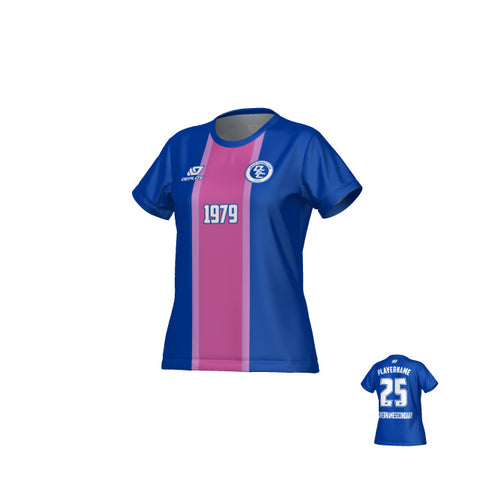 Stripe Womens Jersey - Royal Blue & Purple