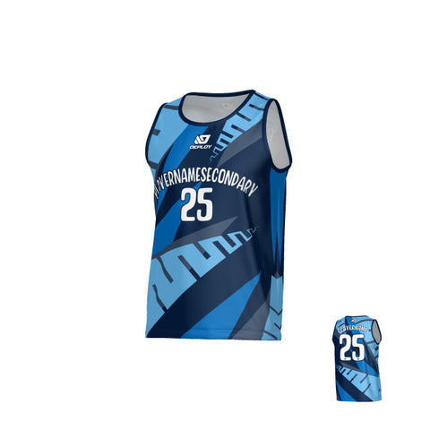 Fern Sports Singlet - Navy