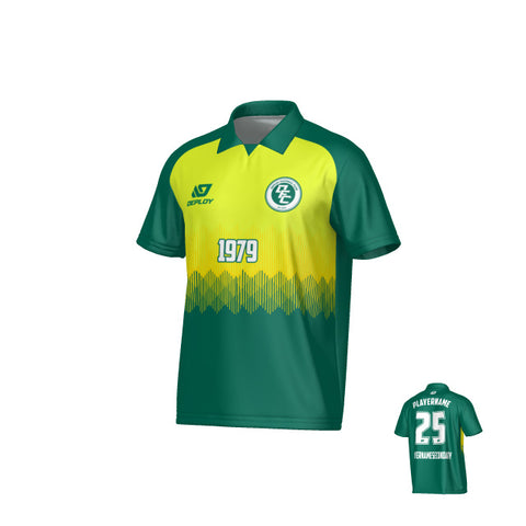 Echo Collared Jersey - Green