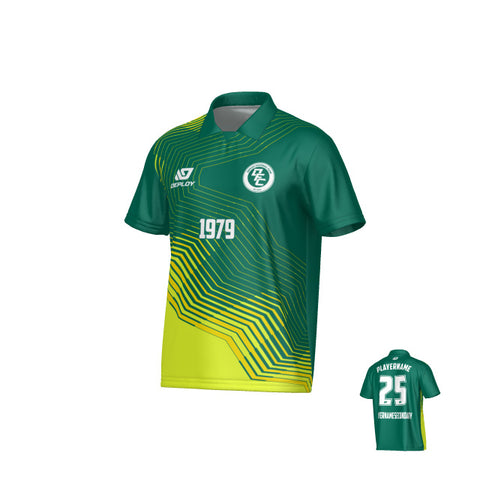 Circuit Collared Jersey - Green