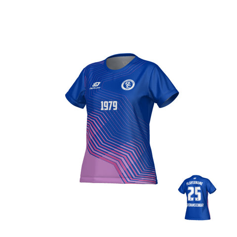 Circuit Womens Jersey - Royal Blue & Purple