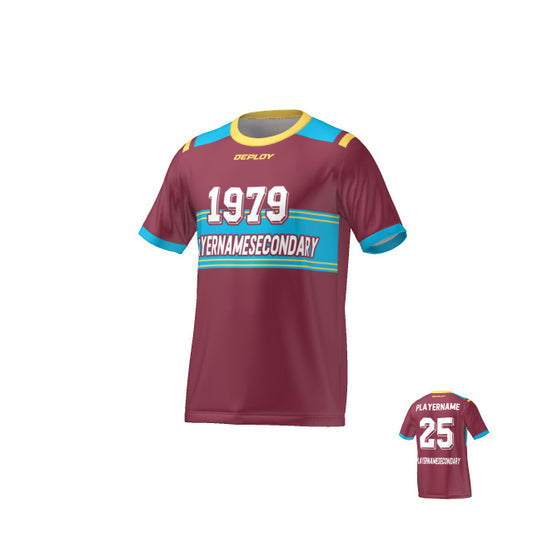 FLIGHT JERSEY 26 - MAROON - Deploy Football - Australia's Best Footballs & Soccer Balls