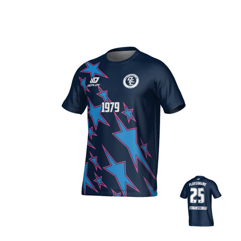 Stars Jersey - Navy & Pink