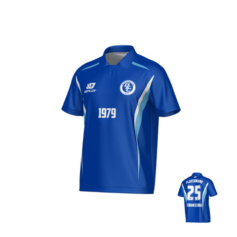 Arc Collared Jersey - Royal Blue & Sky Blue